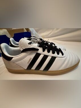 Adidas Samba JP *UNISEX* White & Black Leather Sneakers - NWT